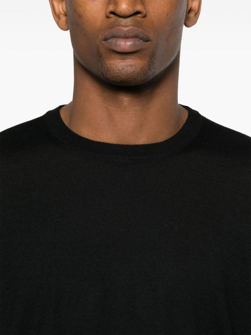 fine-knit virgin-wool jumper
